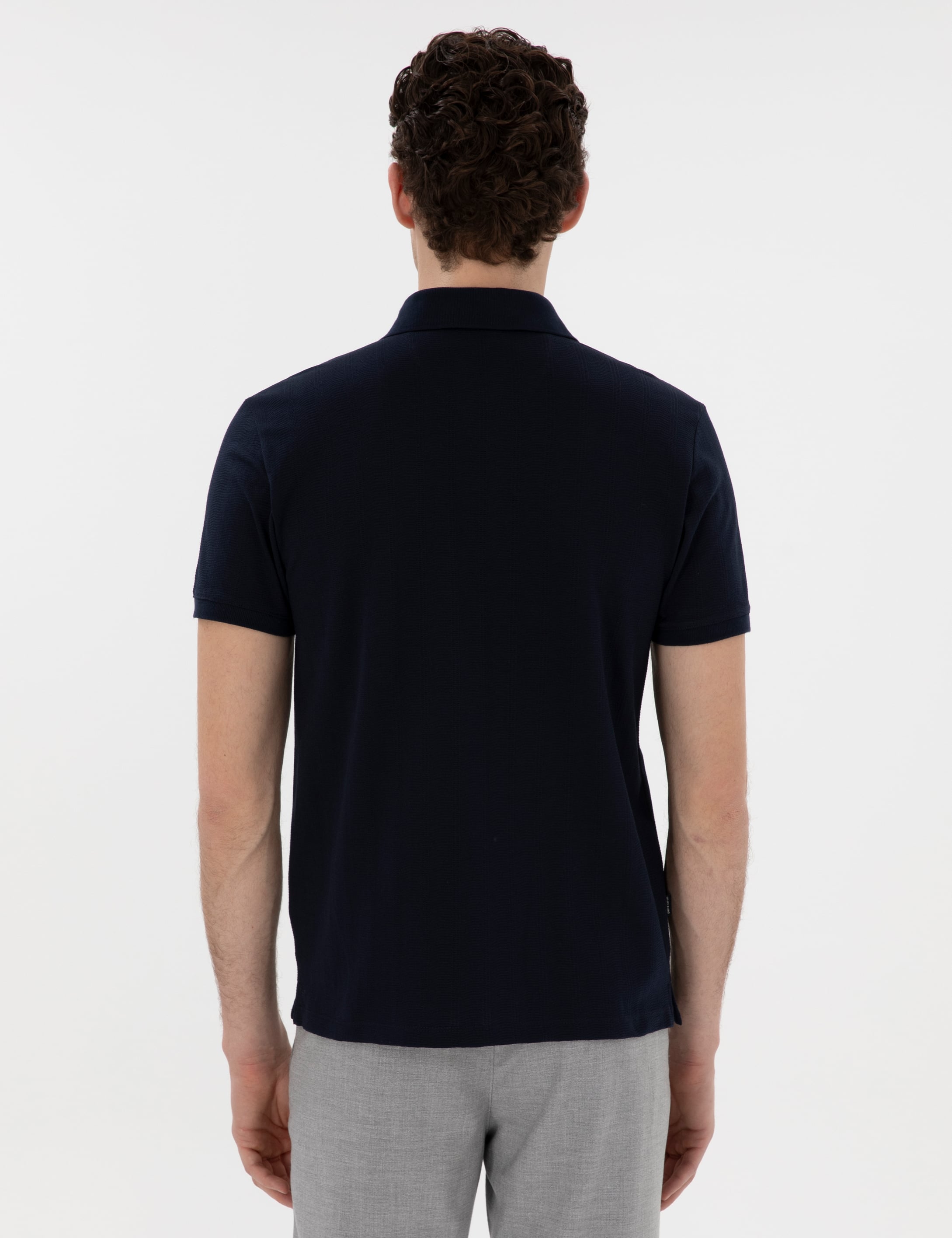 Lacivert Slim Fit Tişört - Image 5