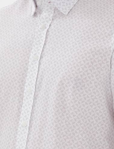 Gri Slim Fit Uzun Kollu Gömlek