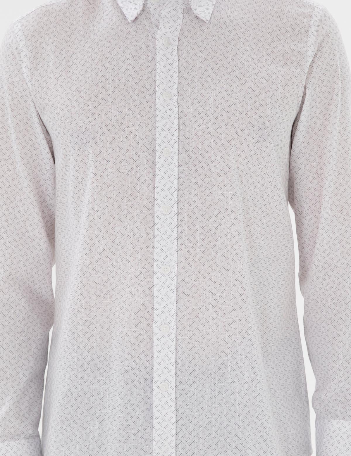 Gri Slim Fit Uzun Kollu Gömlek - 50301557028