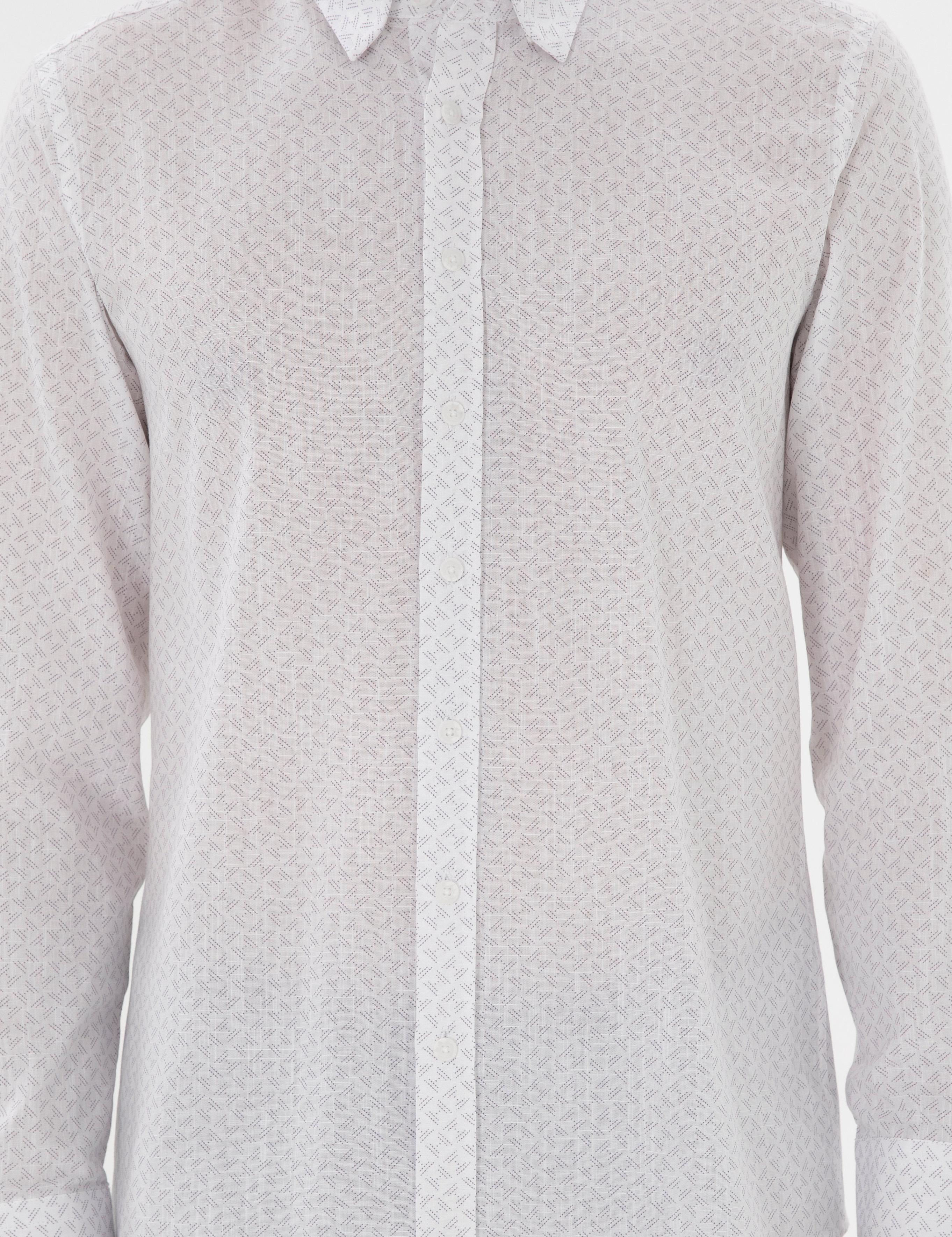 Gri Slim Fit Uzun Kollu Gömlek