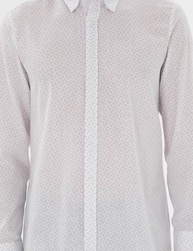 Gri Slim Fit Uzun Kollu Gömlek