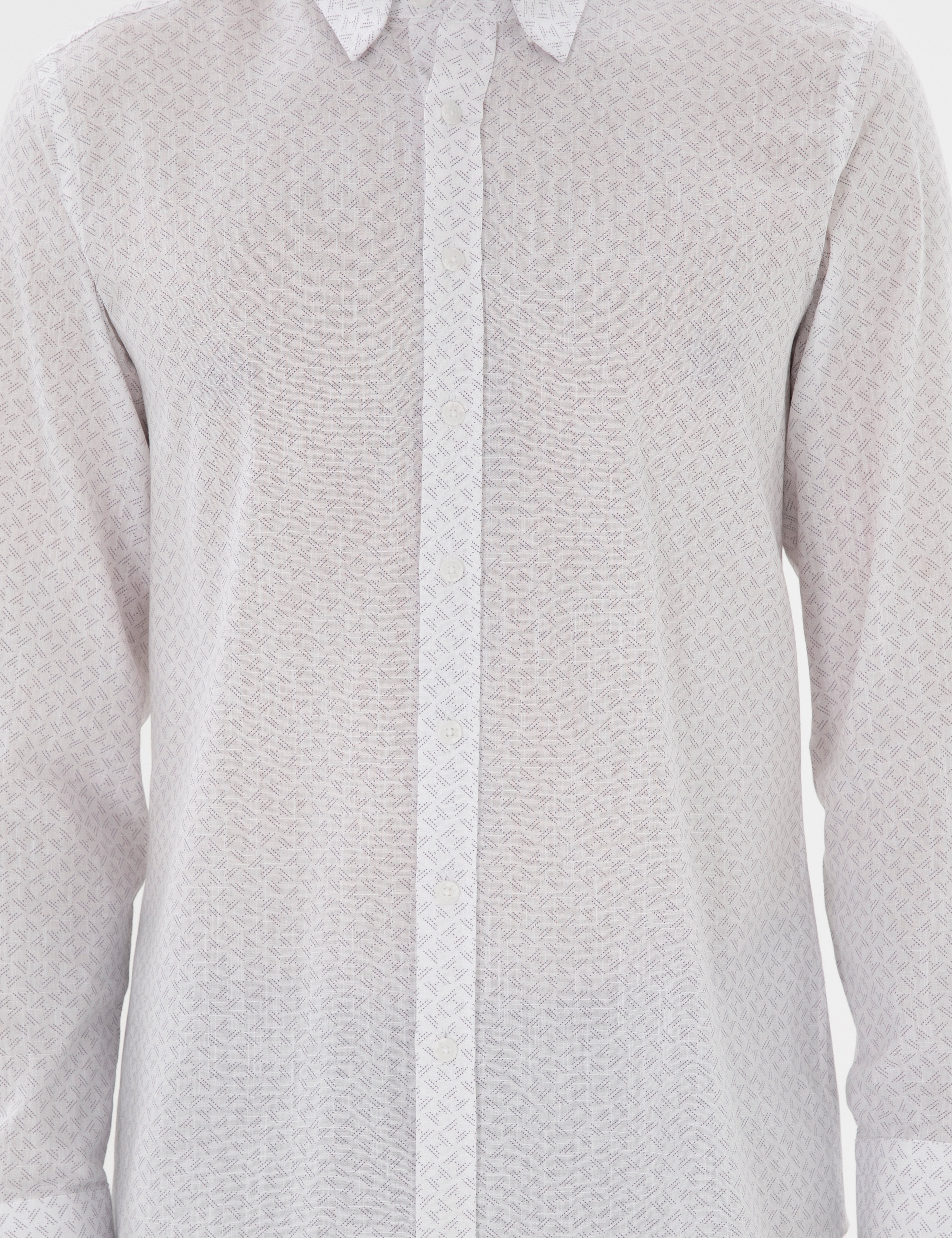 Gri Slim Fit Uzun Kollu Gömlek