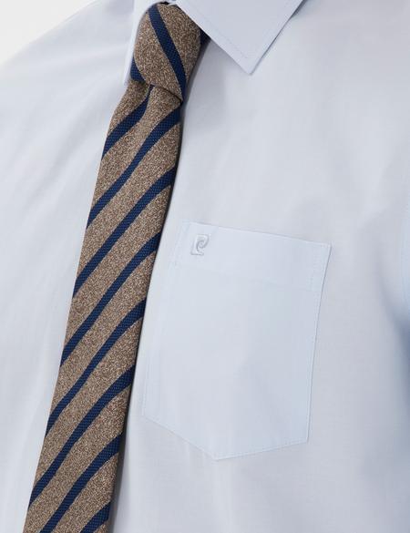 Açık Mavi Regular Fit Uzun Kollu Cepli Klasik Gömlek - 50303280014