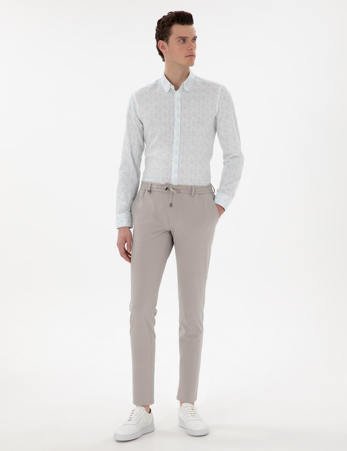 Mint Slim Fit Uzun Kollu Gömlek - 50304548014