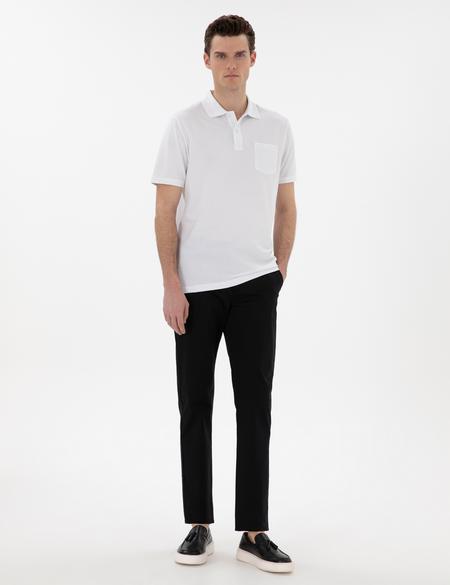 Siyah Regular Fit Basic Kanvas Pantolon - 50305473048