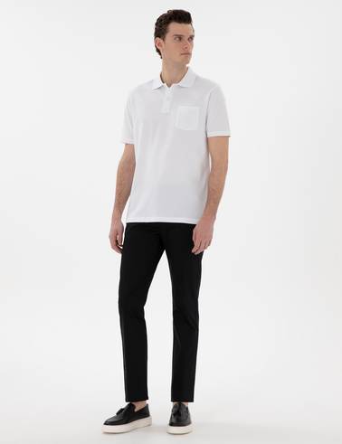 Siyah Regular Fit Basic Kanvas Pantolon