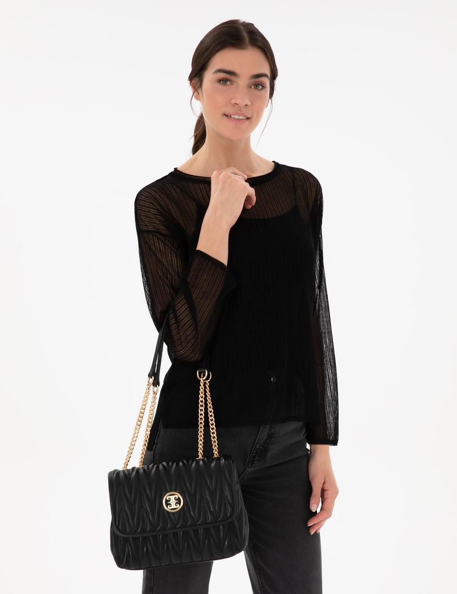 Siyah Omuz Çantası