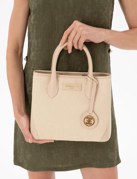 Ekru Omuz Çantası - 50305476001