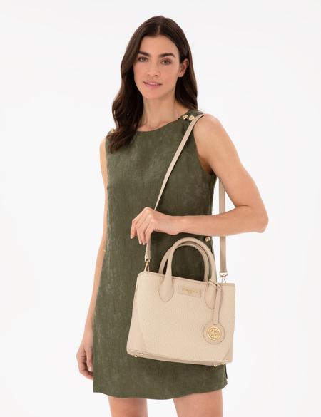 Ekru Omuz Çantası - 50305476001