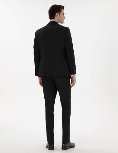 Siyah Slim Fit Takım Elbise