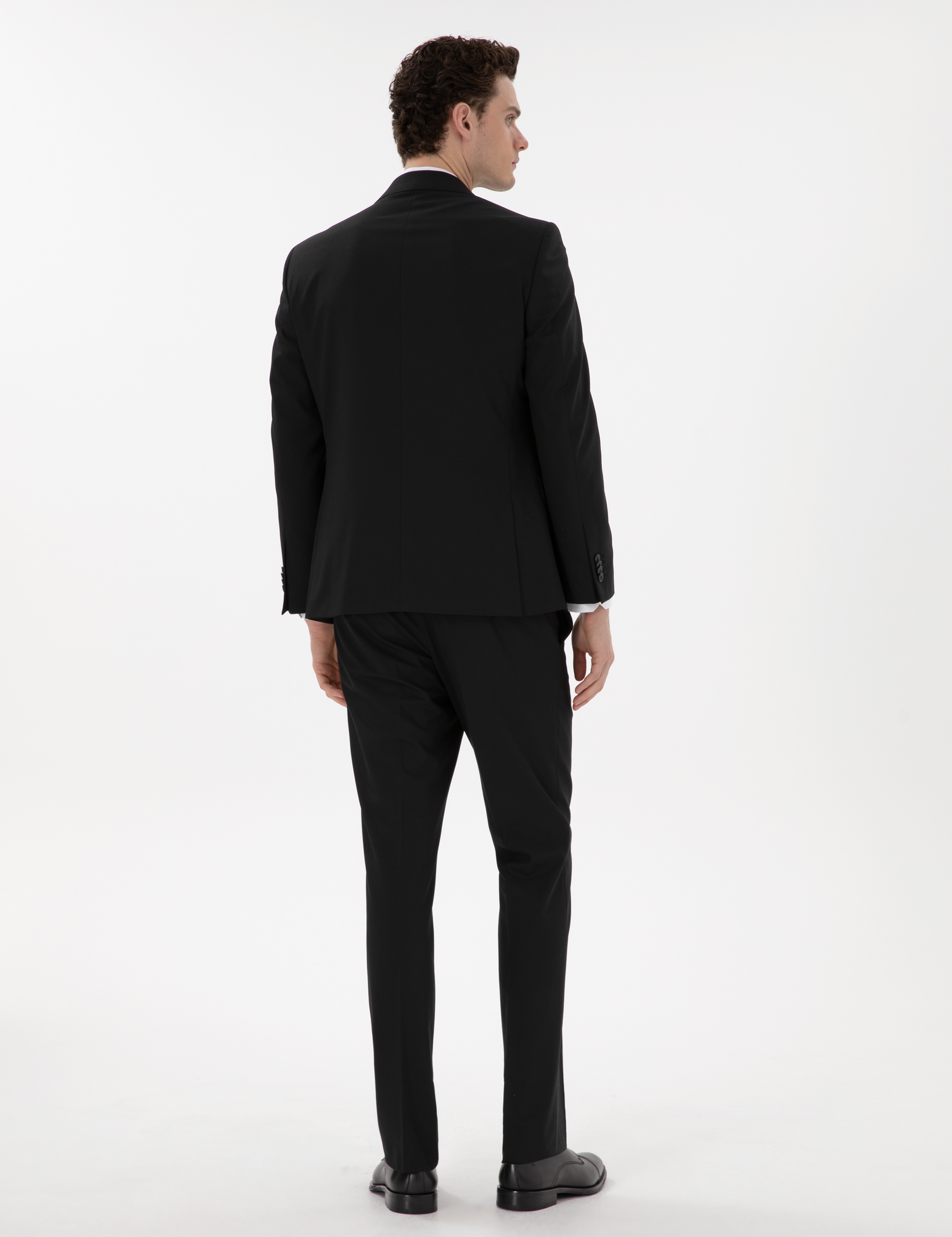 Siyah Slim Fit Takım Elbise - Image 5