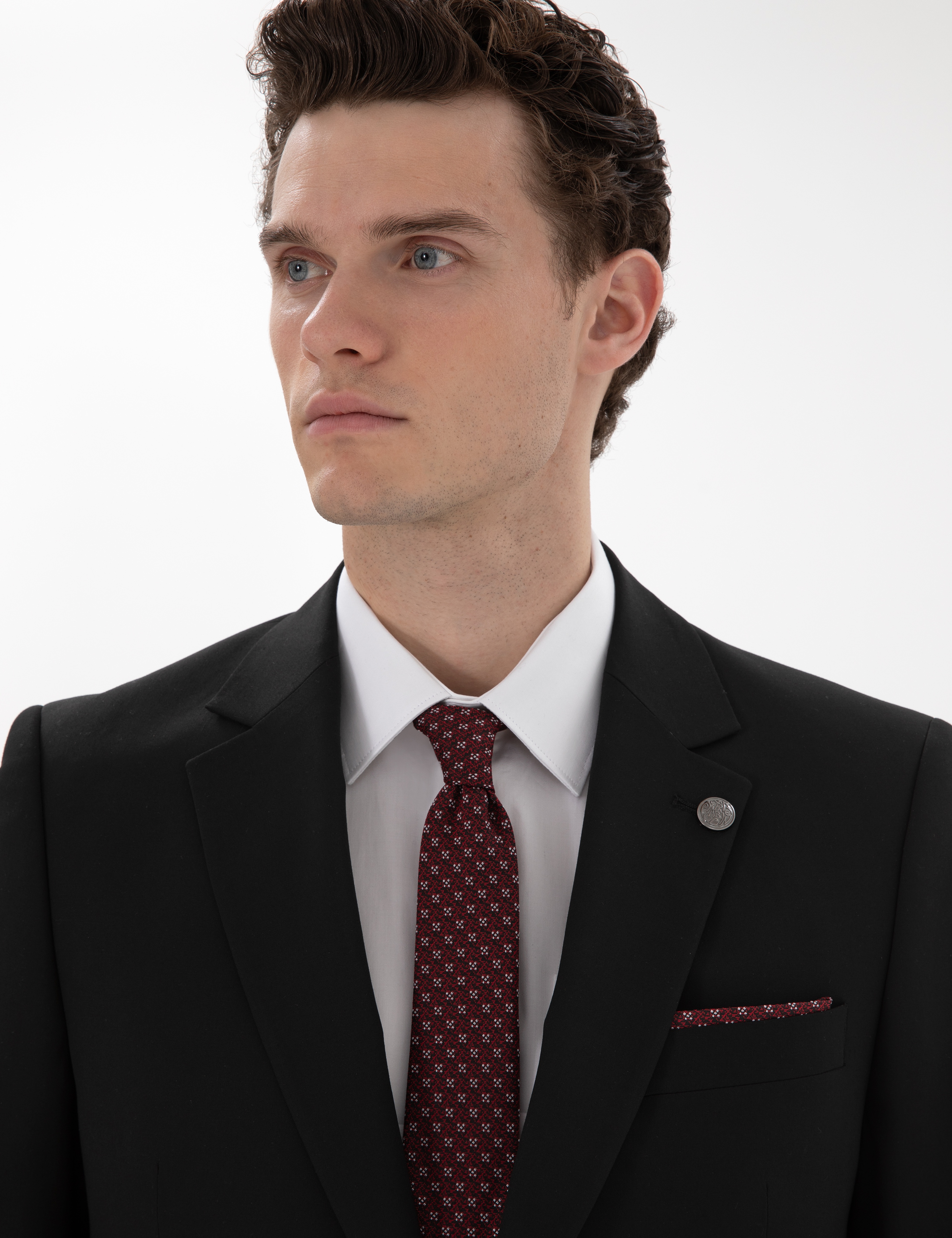 Siyah Slim Fit Takım Elbise - Image 2