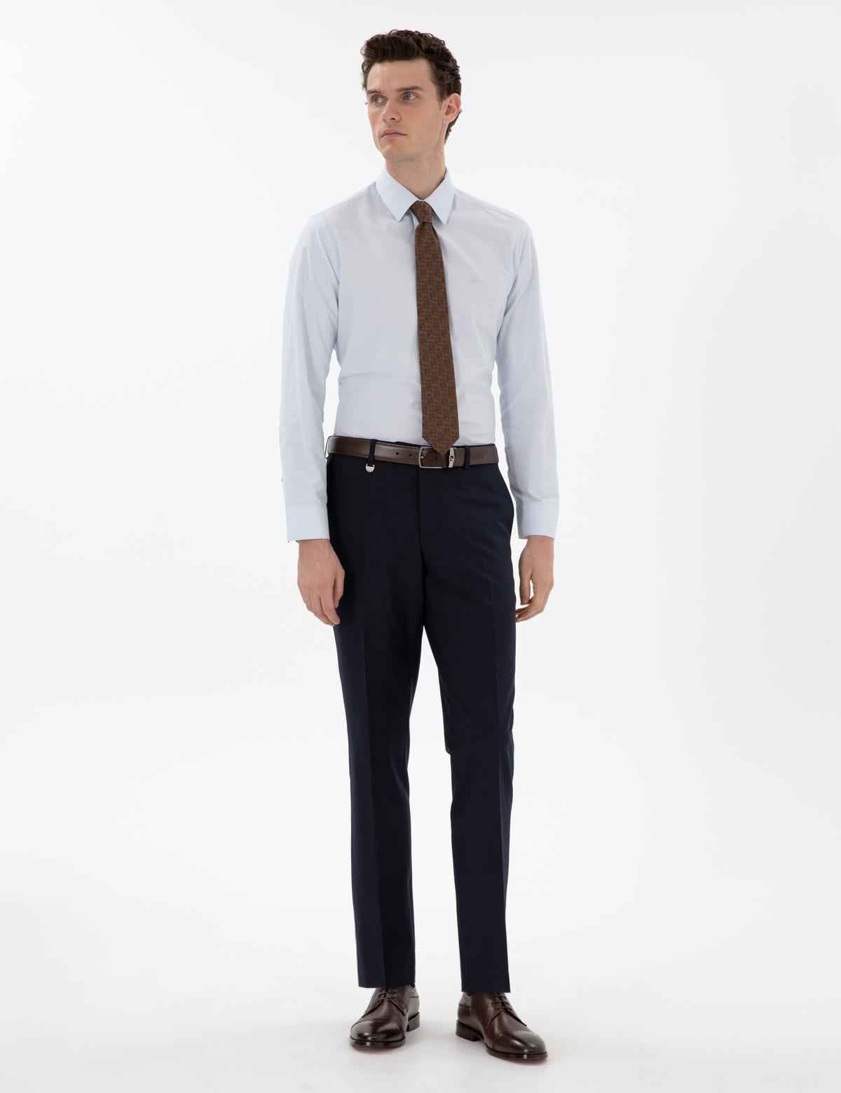 Lacivert Slim Fit Kumaş Pantolon