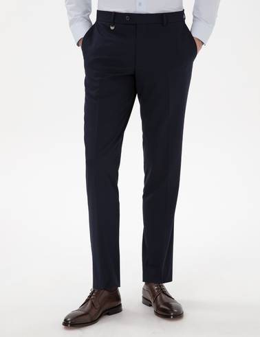 Lacivert Slim Fit Kumaş Pantolon