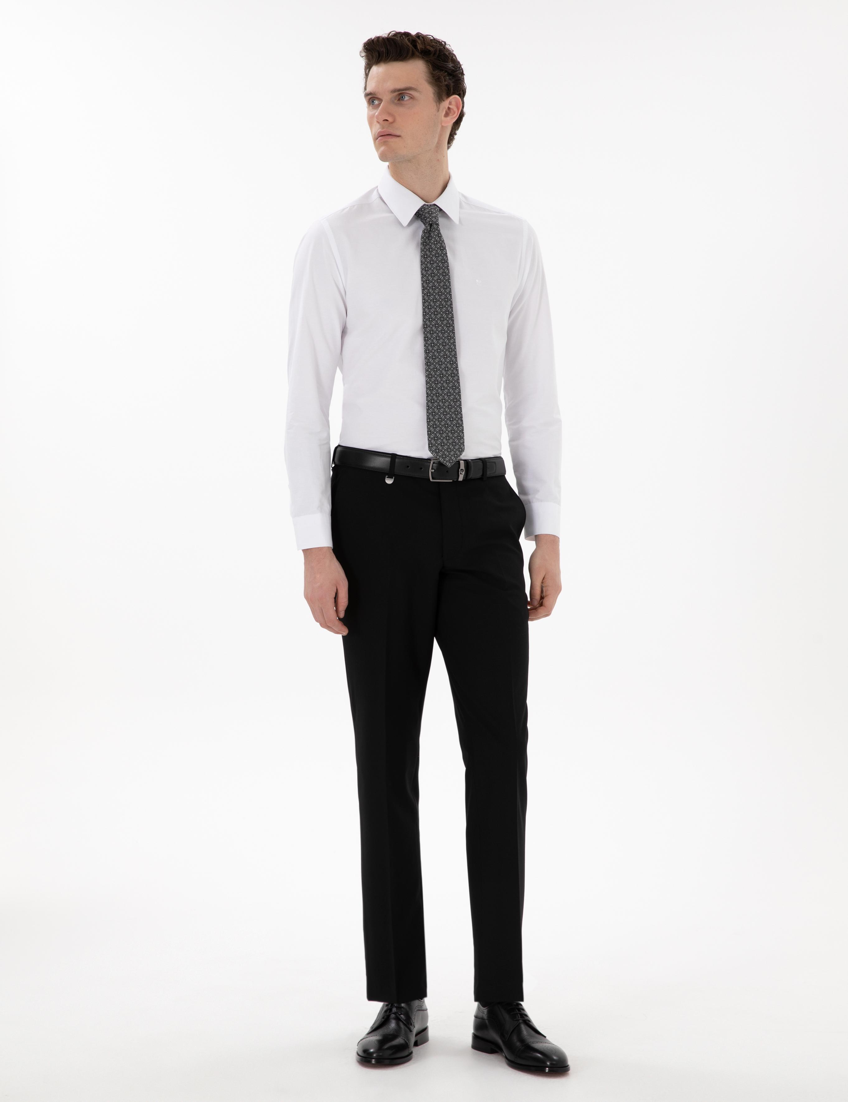 Siyah Slim Fit Kumaş Pantolon