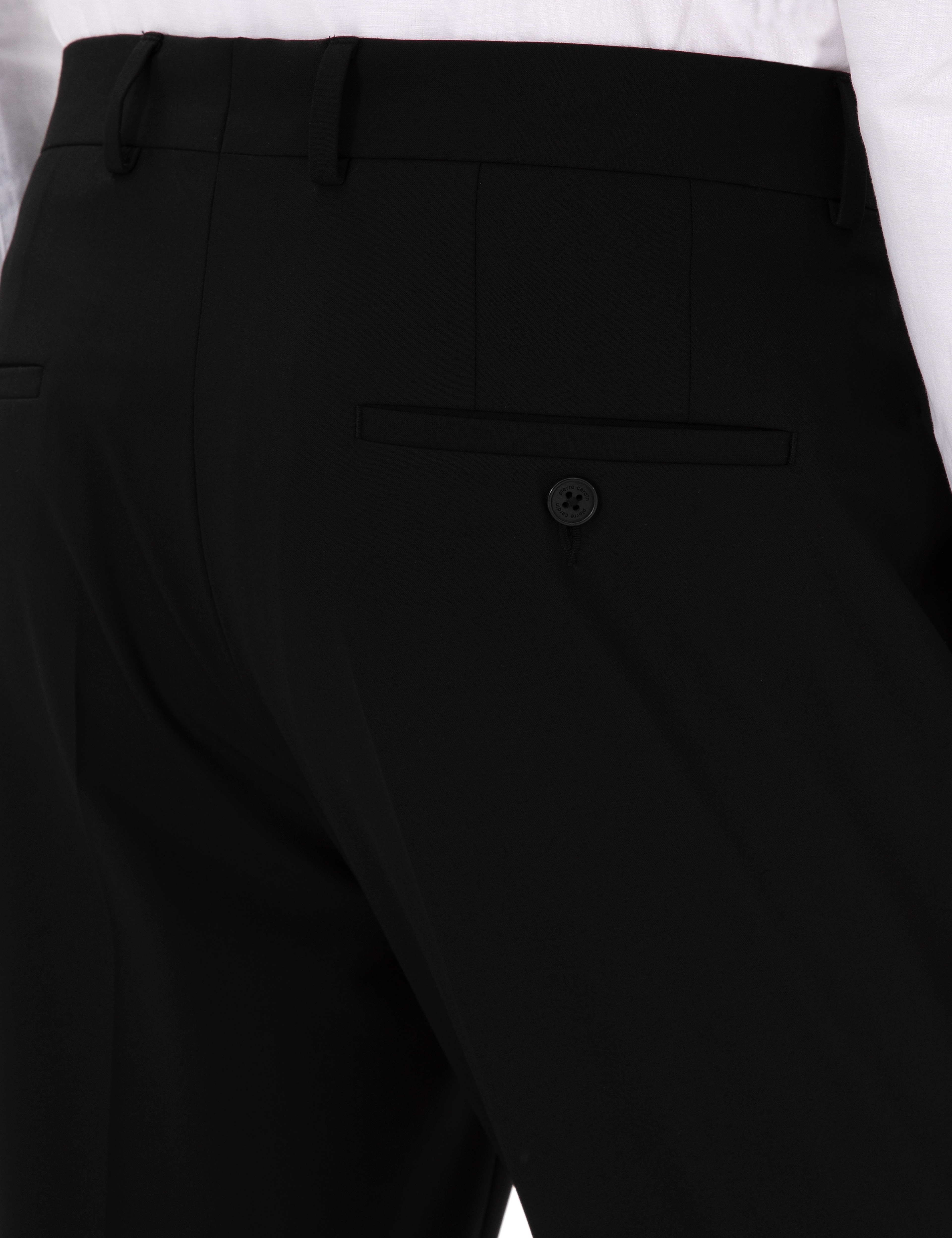 Siyah Slim Fit Kumaş Pantolon - Image 6