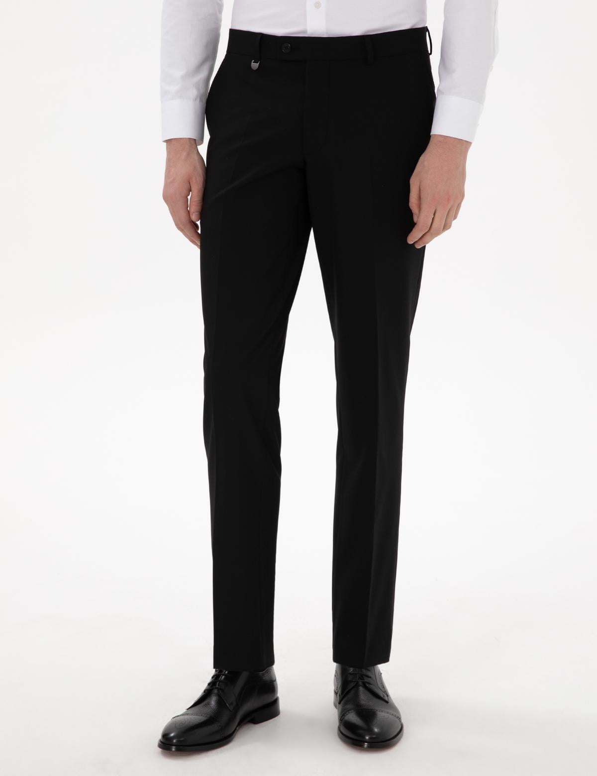 Siyah Slim Fit Kumaş Pantolon - 50309470009