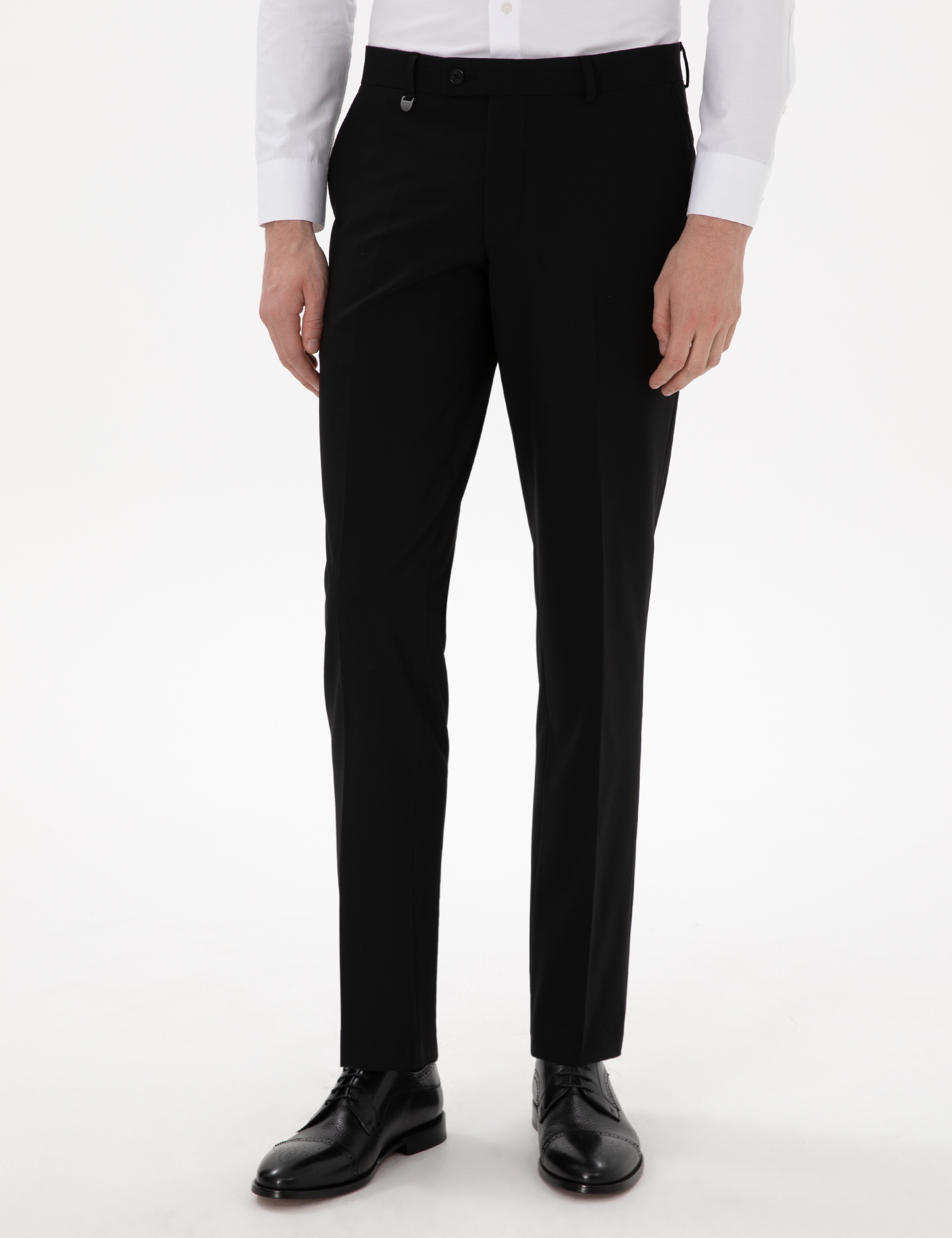 Siyah Slim Fit Kumaş Pantolon