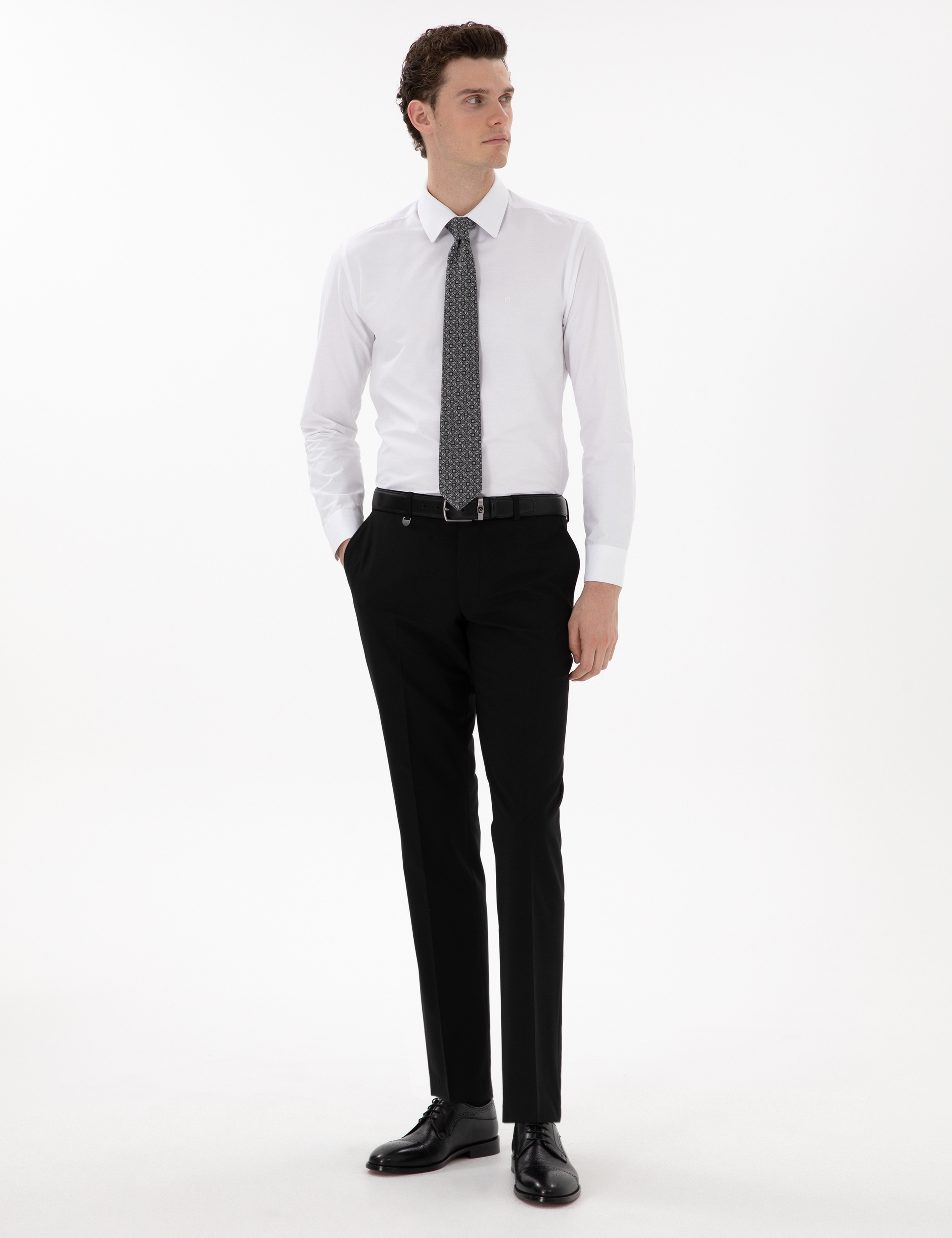 Siyah Slim Fit Kumaş Pantolon