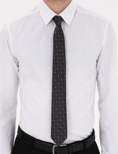 Beyaz Slim Fit Uzun Kollu Basic Gömlek