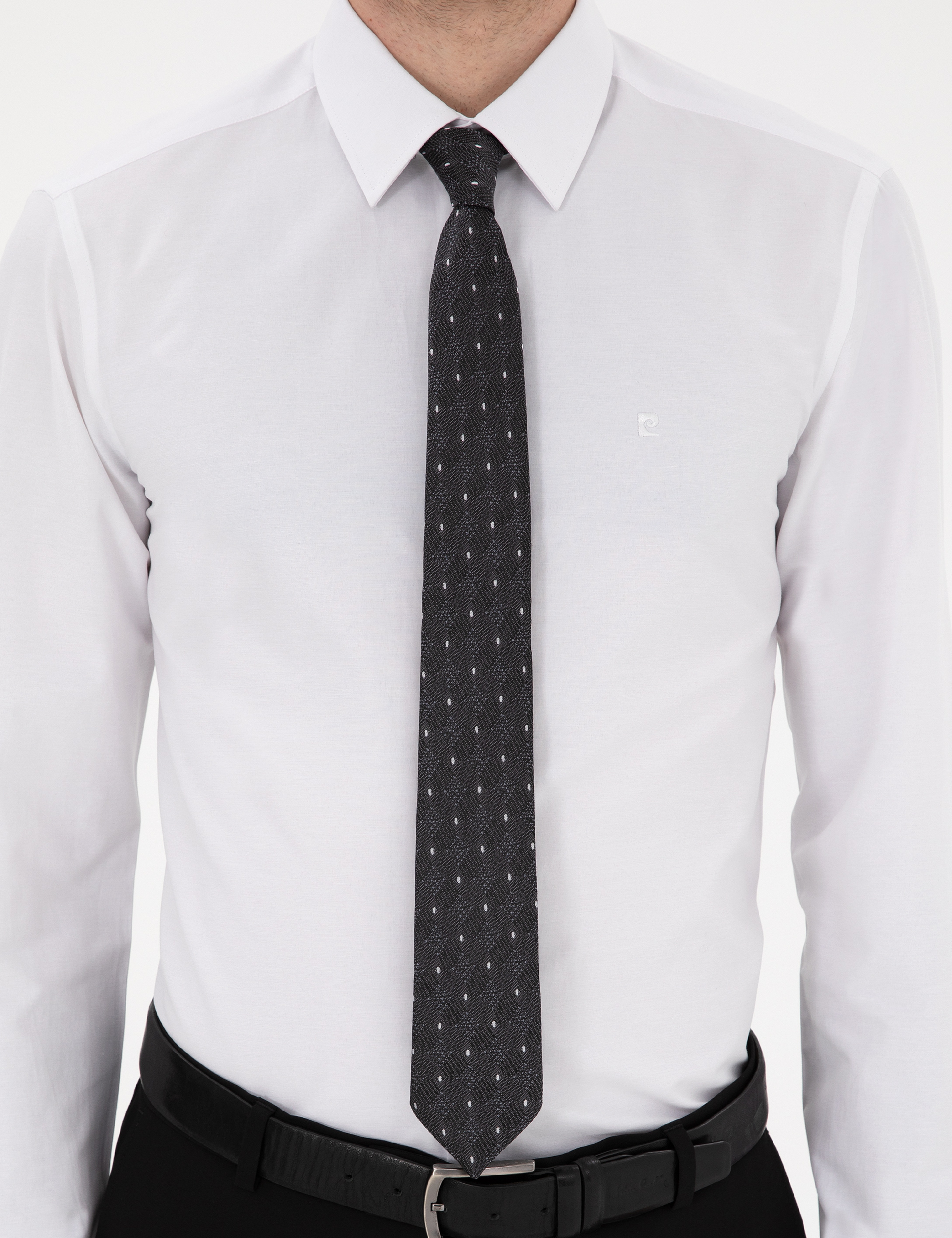 Beyaz Slim Fit Uzun Kollu Basic Gömlek - Image 6