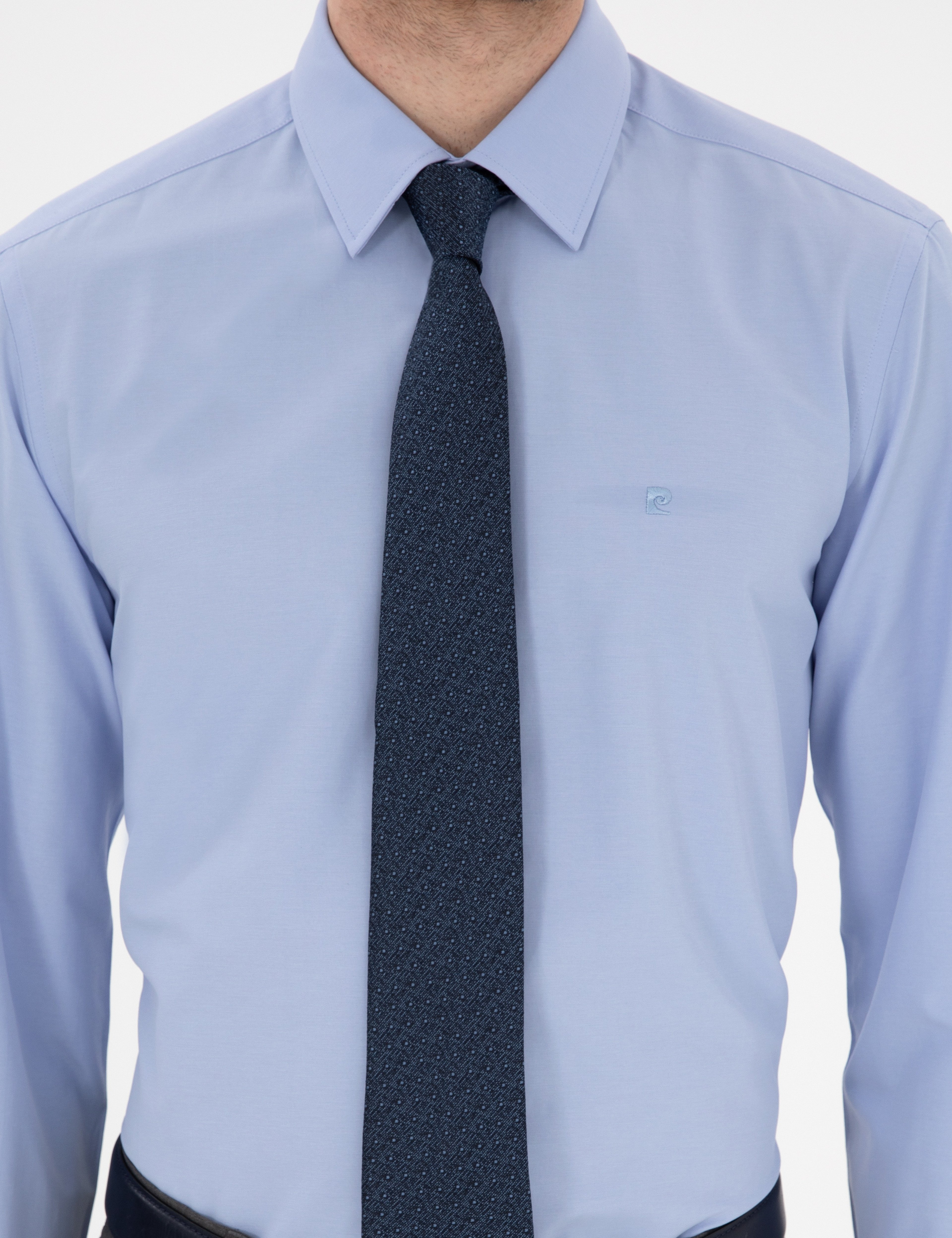 Mavi Slim Fit Uzun Kollu Basic Gömlek