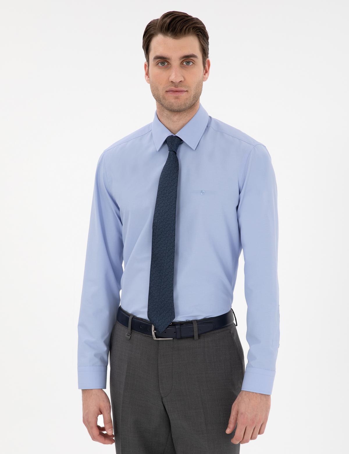 Mavi Slim Fit Uzun Kollu Basic Gömlek