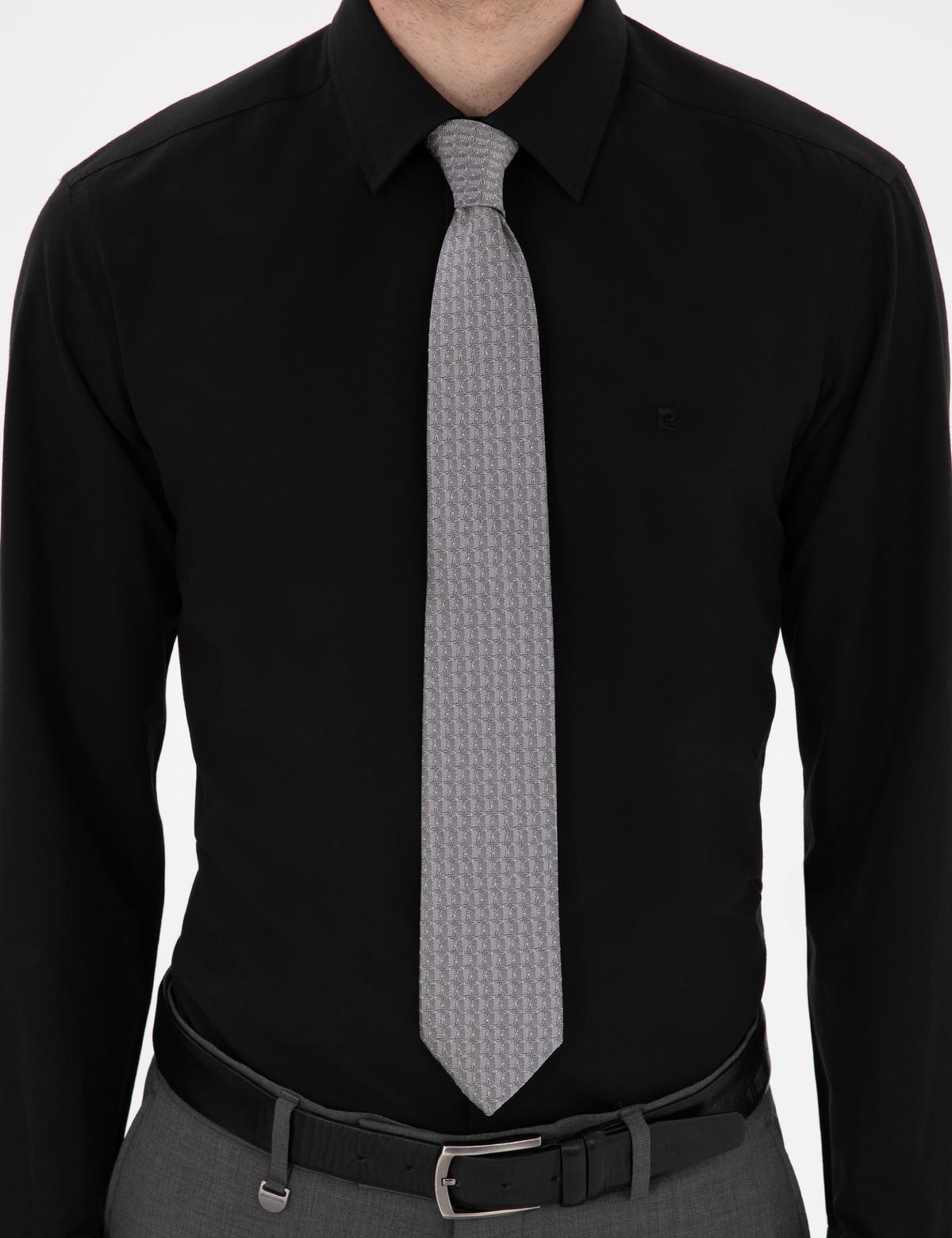 Siyah Regular Fit Uzun Kollu Basic Gömlek - 50307198016