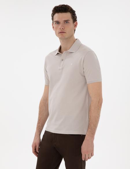 Taş Slim Fit Kıvrılmaz Polo Yaka Basic Tişört - 50302561017