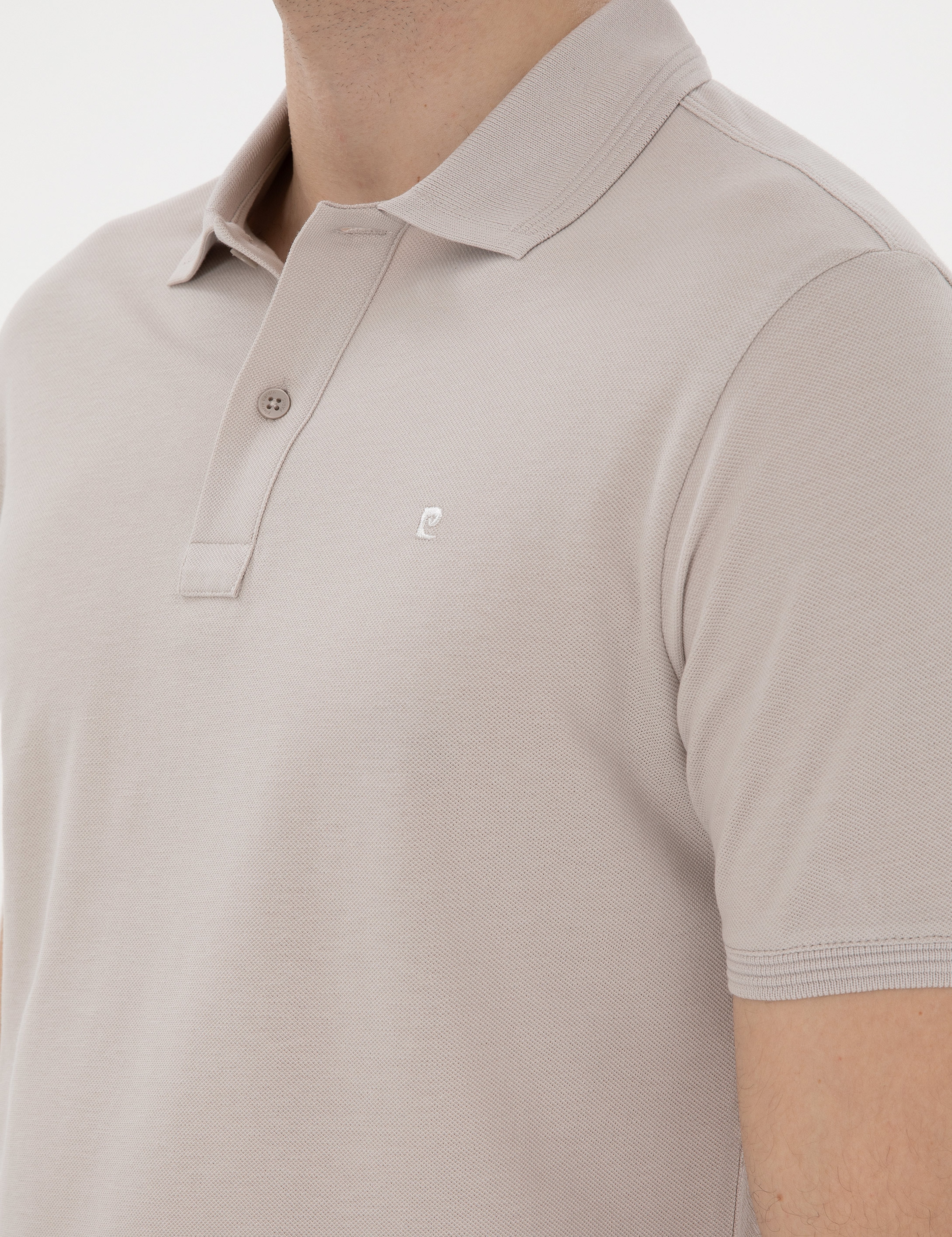 Taş Slim Fit Kıvrılmaz Polo Yaka Basic Tişört - Image 7