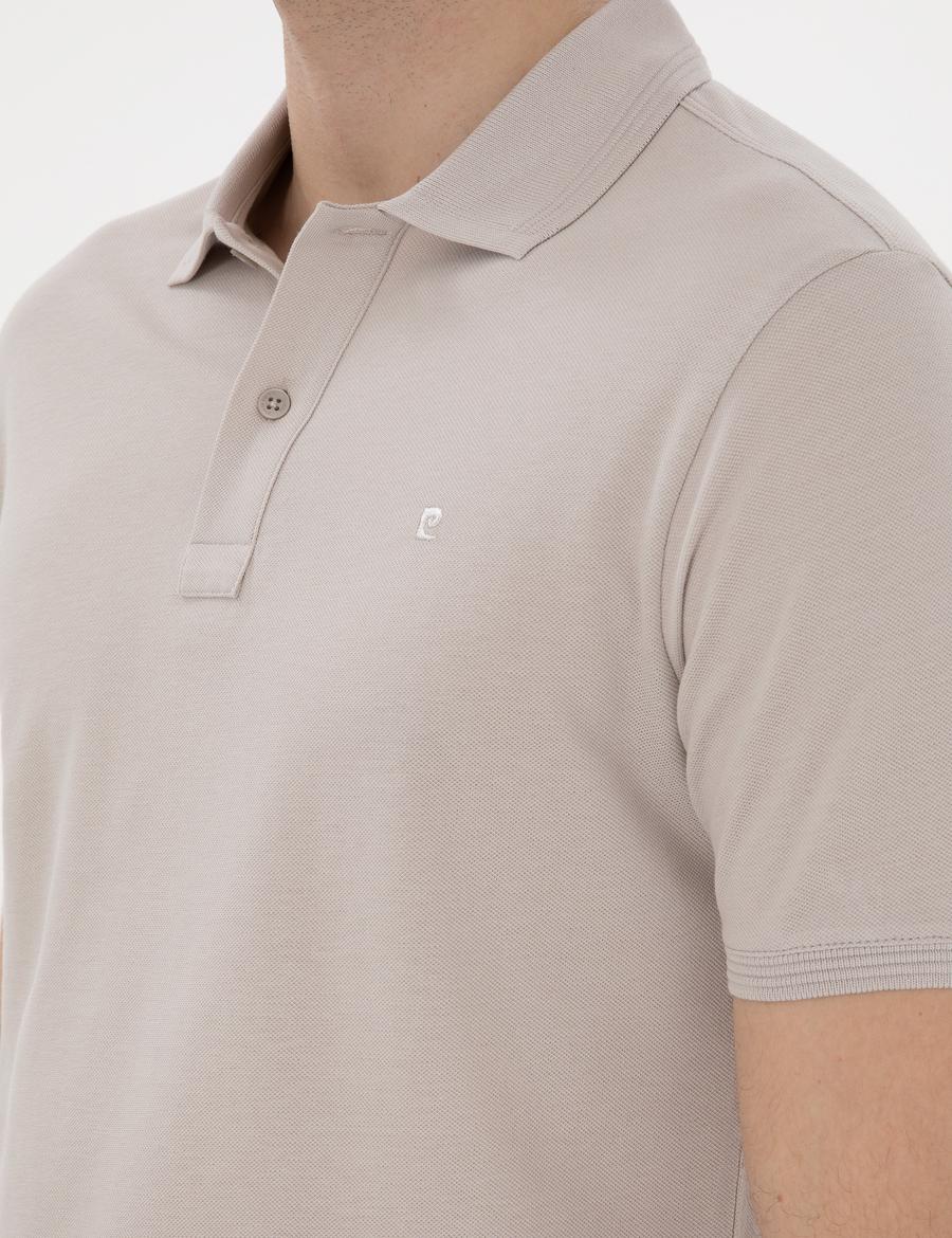 Taş Slim Fit Kıvrılmaz Polo Yaka Basic Tişört