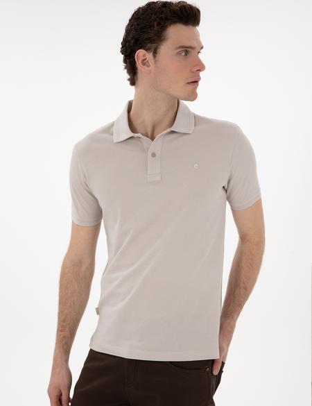 Taş Slim Fit Kıvrılmaz Polo Yaka Basic Tişört - 50302561017