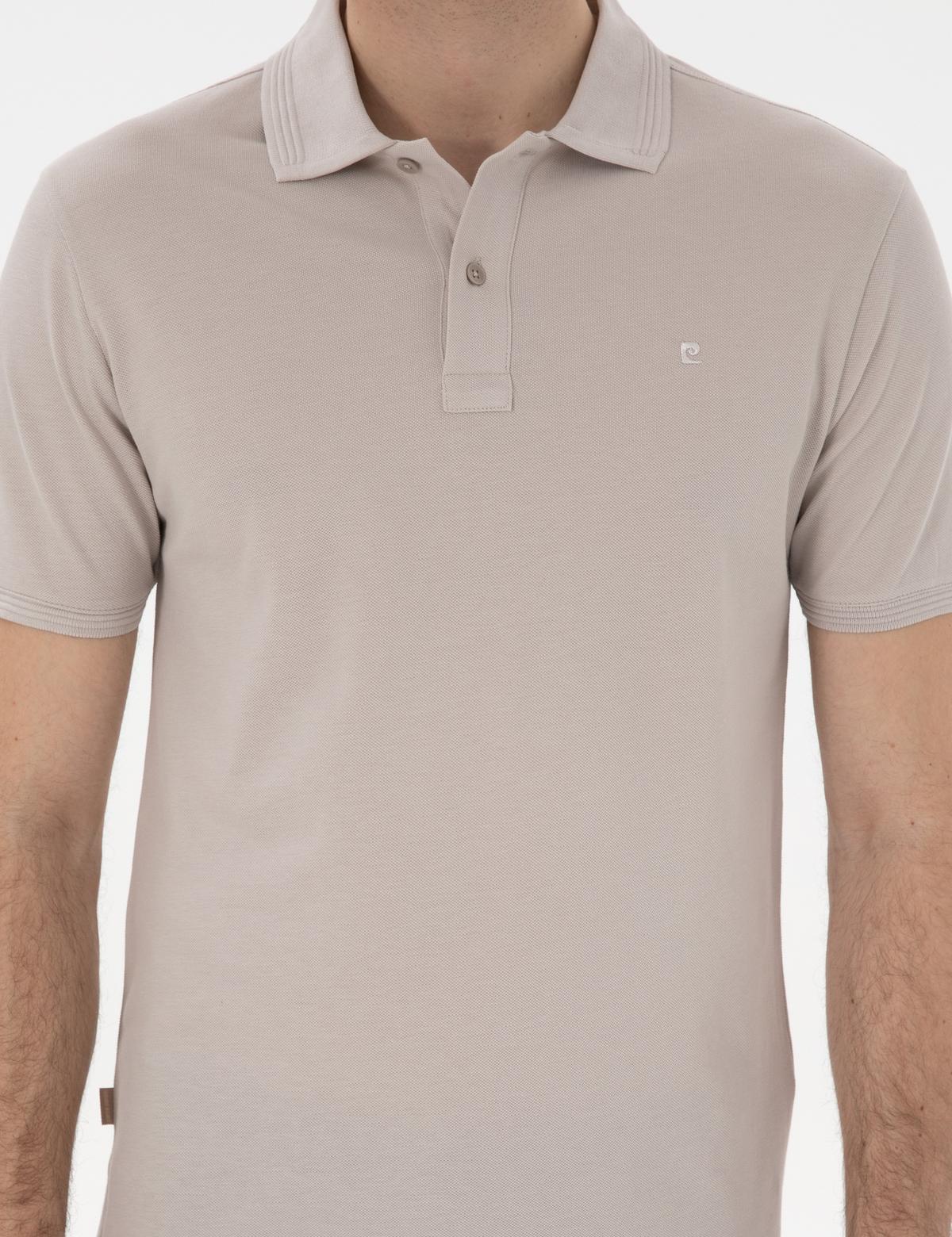 Taş Slim Fit Kıvrılmaz Polo Yaka Basic Tişört - 50302561017