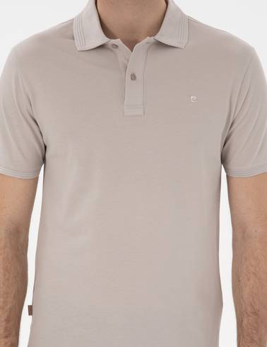 Taş Slim Fit Kıvrılmaz Polo Yaka Basic Tişört