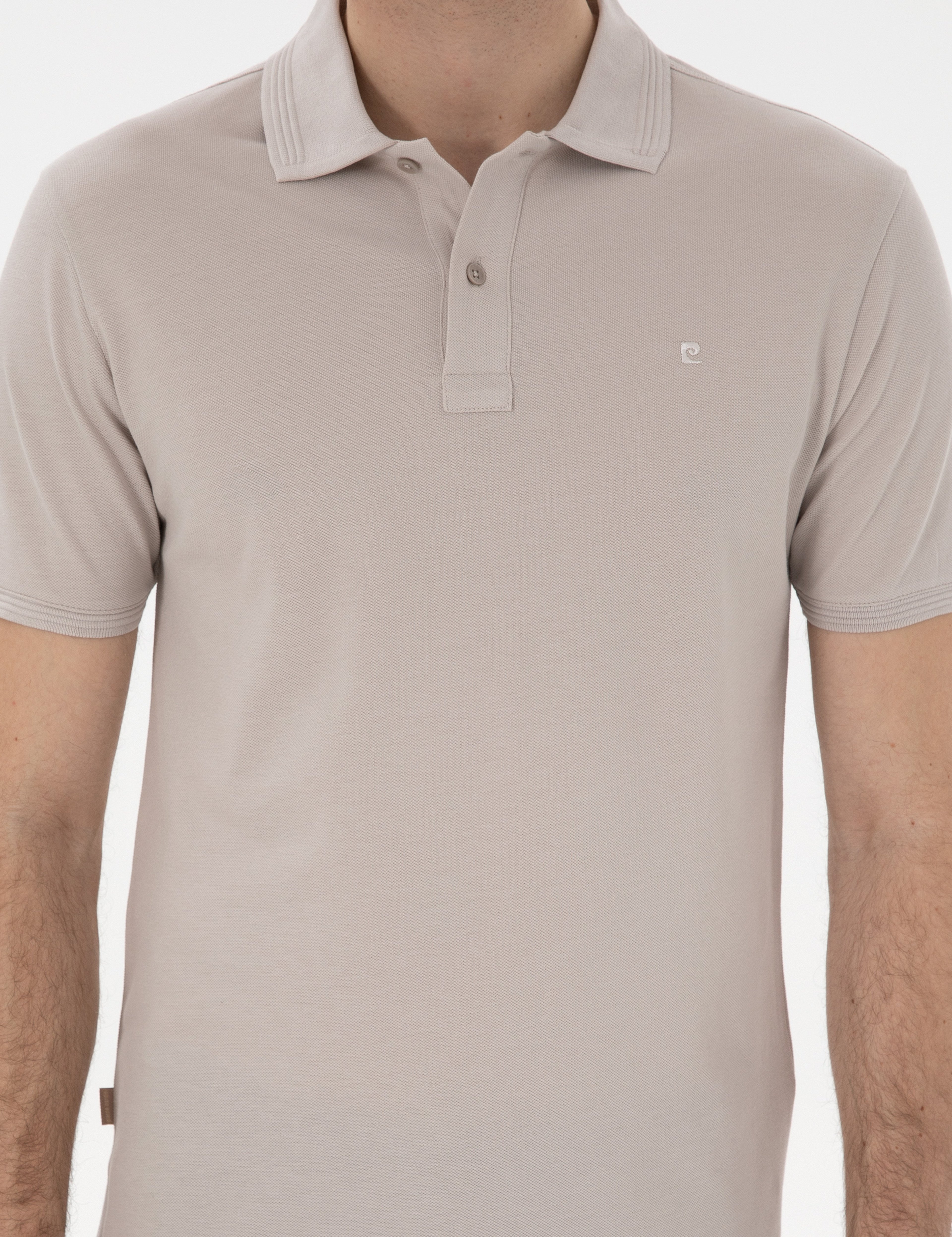 Taş Slim Fit Kıvrılmaz Polo Yaka Basic Tişört