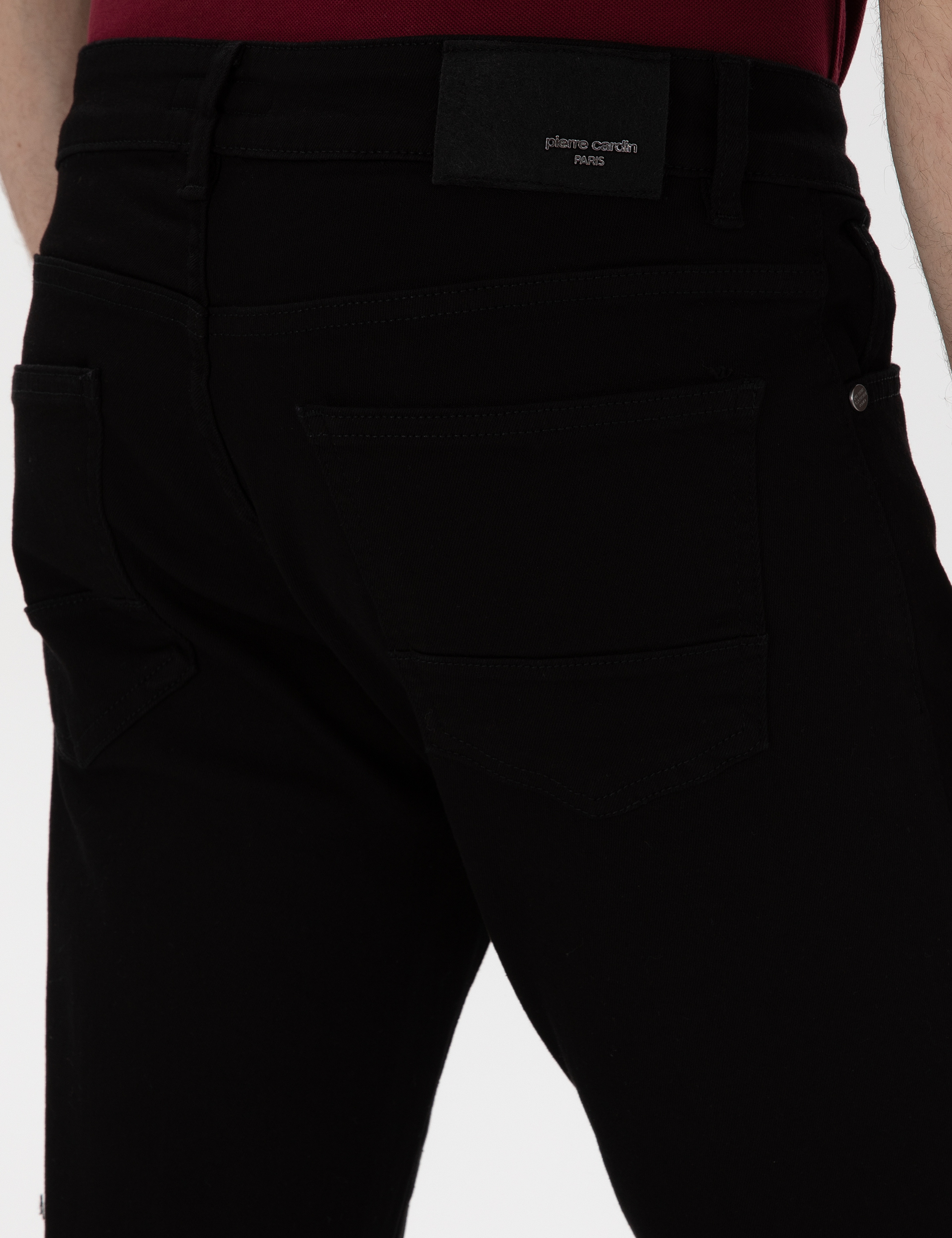 Siyah Slim Fit Jean Pantolon - Image 6