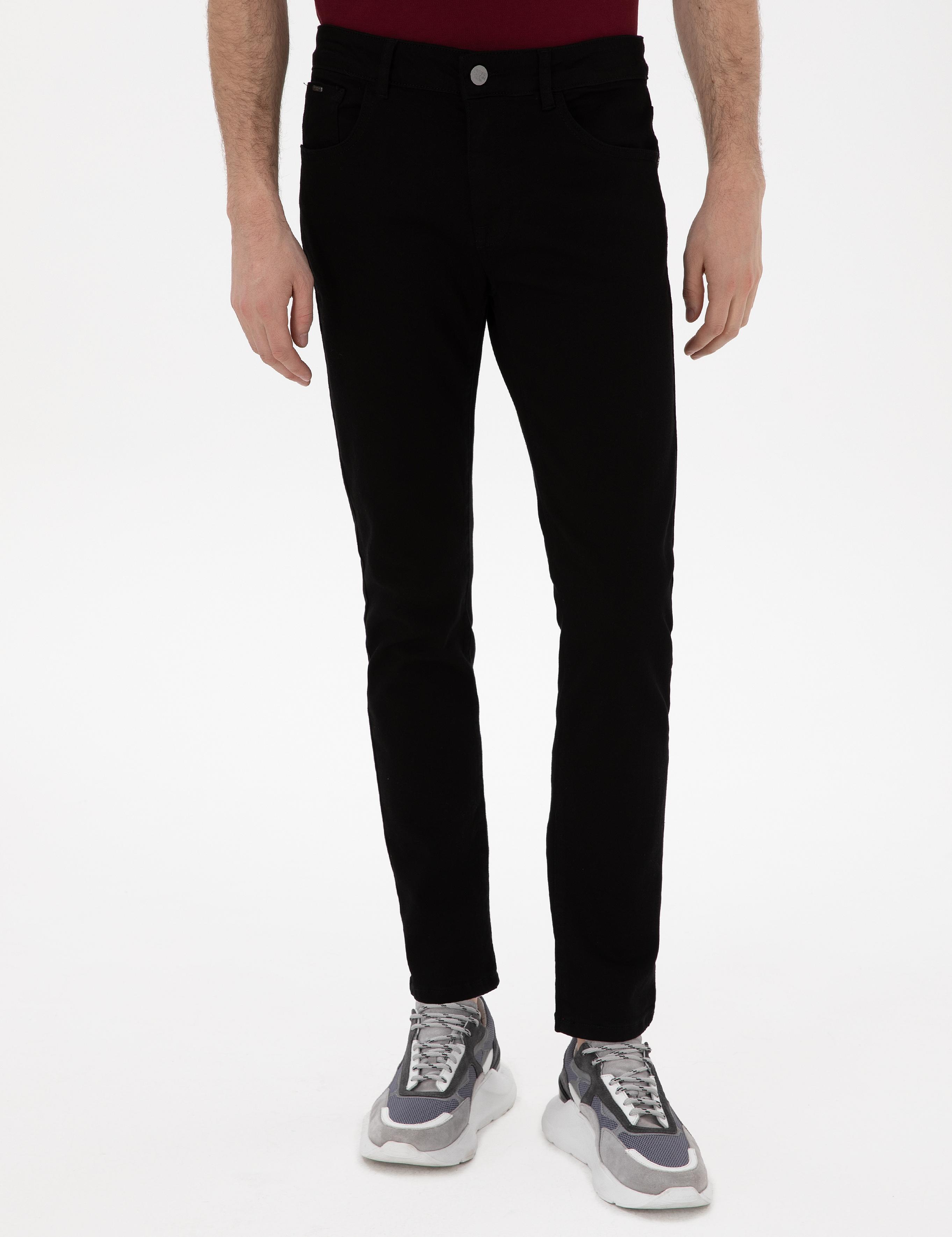 Siyah Slim Fit Jean Pantolon