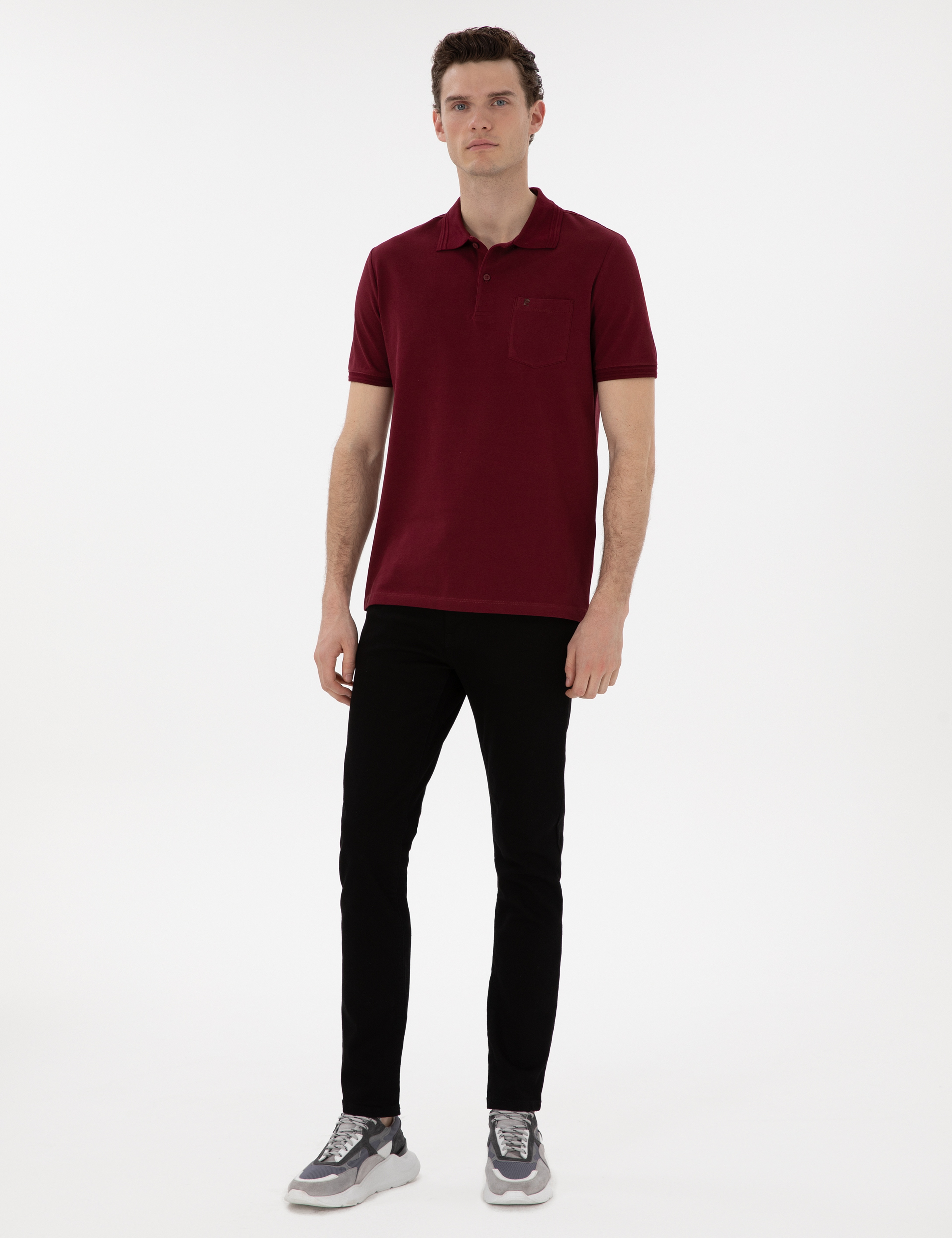 Siyah Slim Fit Jean Pantolon - Image 1