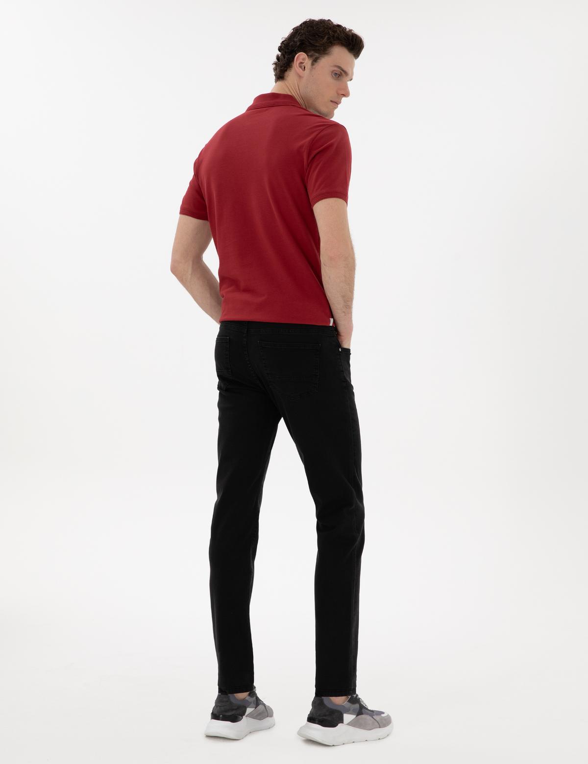 Siyah Straight Fit Jean Pantolon - 50302662061