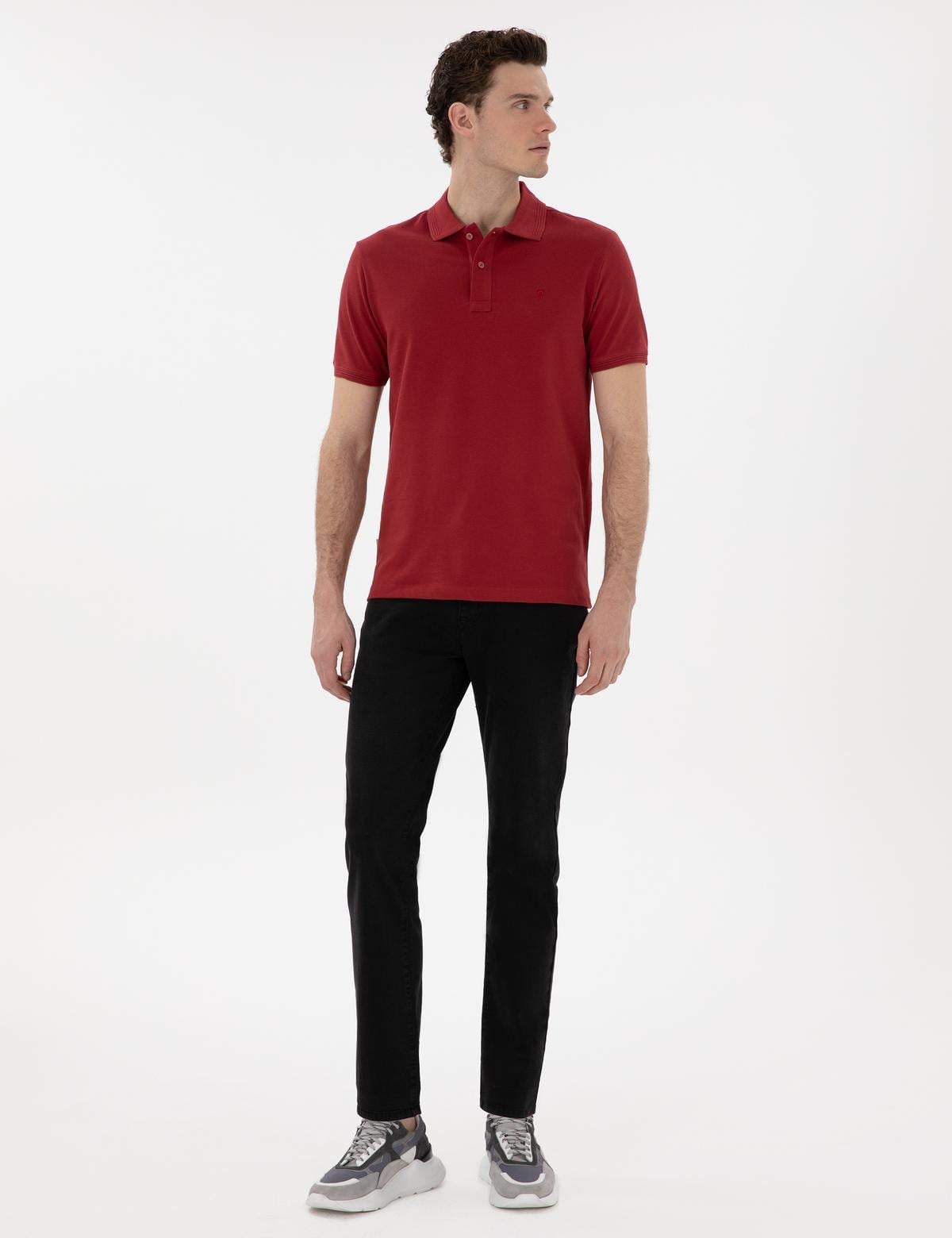 Siyah Straight Fit Jean Pantolon