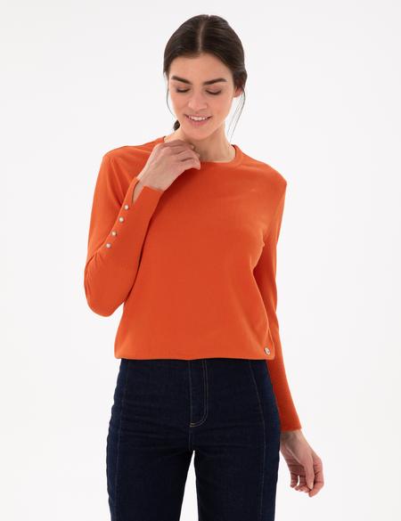 Kiremit Slim Fit Basic Kazak - 50290566045