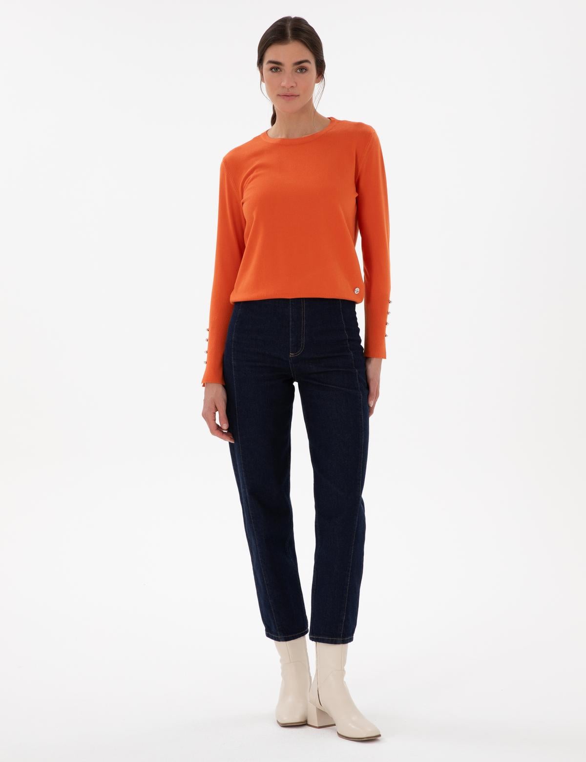 Kiremit Slim Fit Basic Kazak - 50290566045