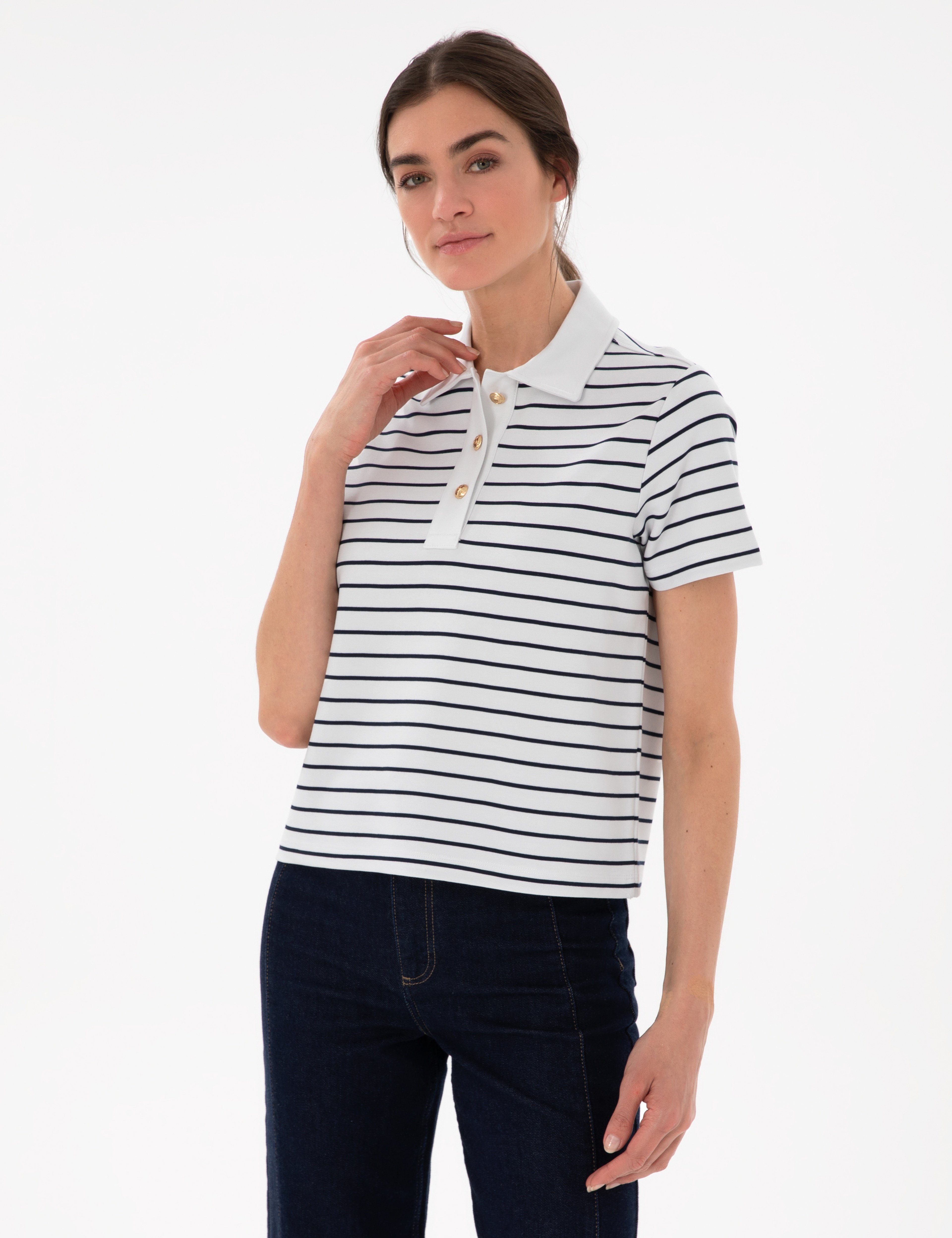 Lacivert Regular Fit Polo Yaka Tişört