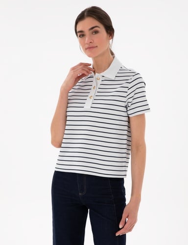 Lacivert Regular Fit Polo Yaka Tişört