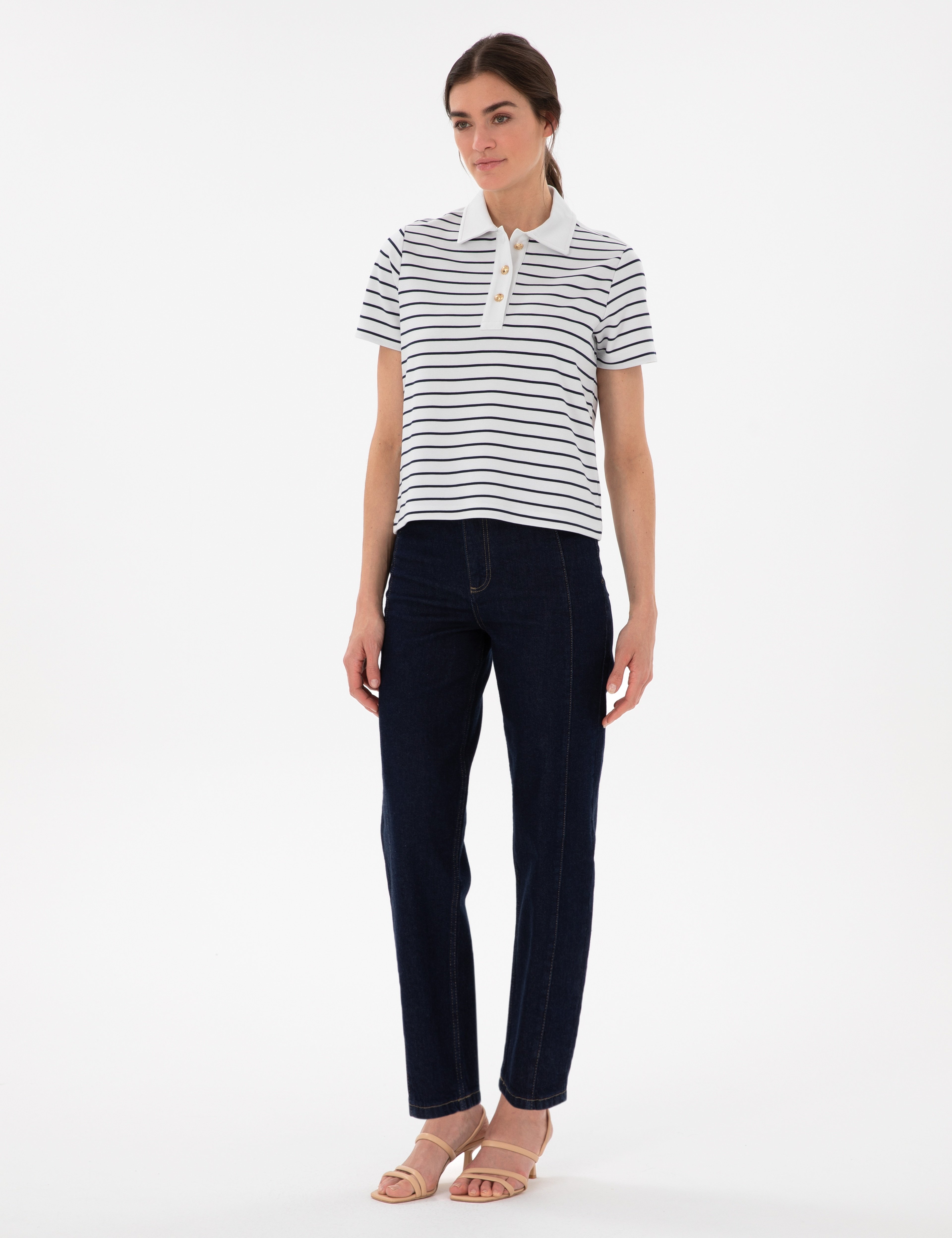 Lacivert Regular Fit Polo Yaka Tişört
