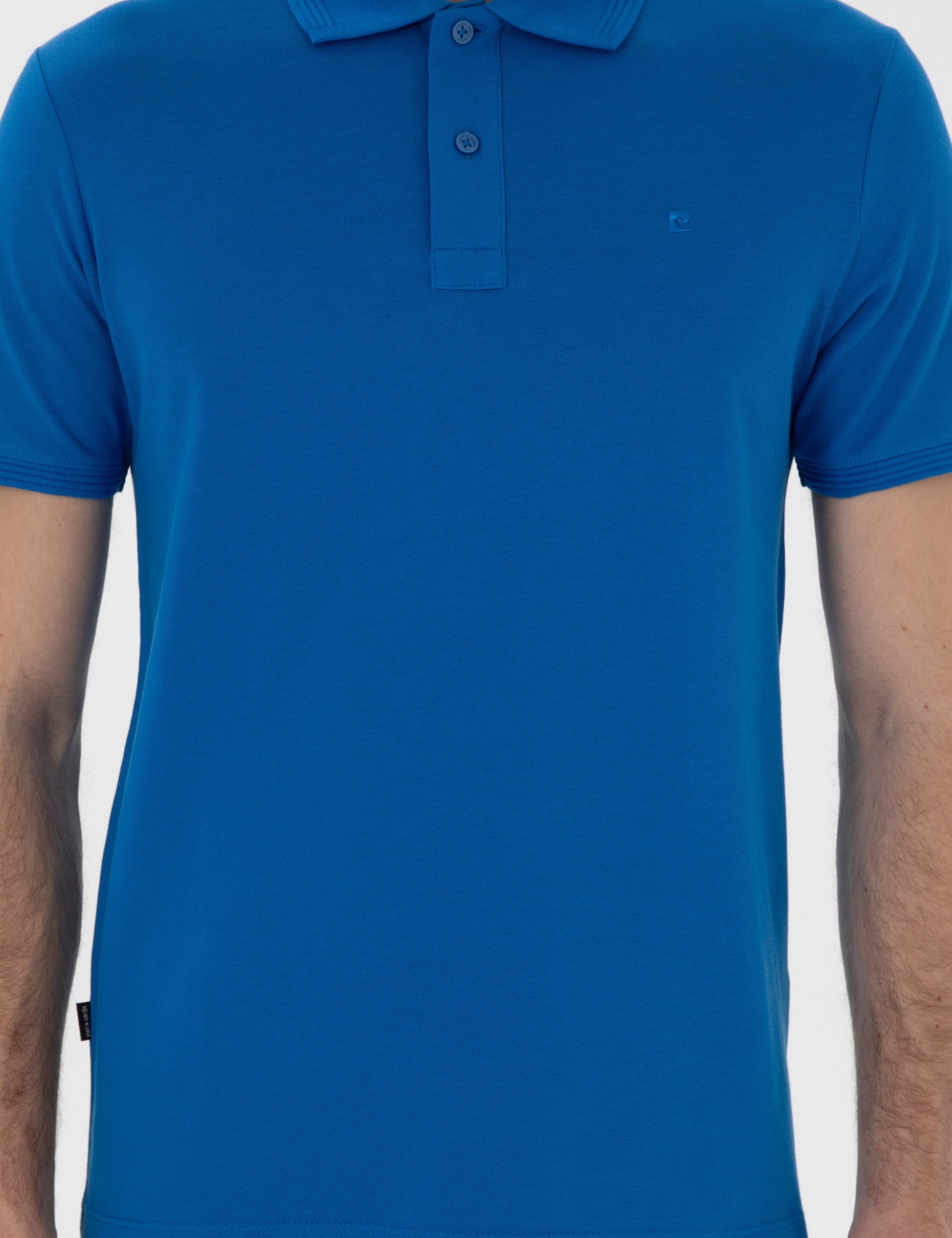 Saks Slim Fit Kıvrılmaz Polo Yaka Basic Tişört