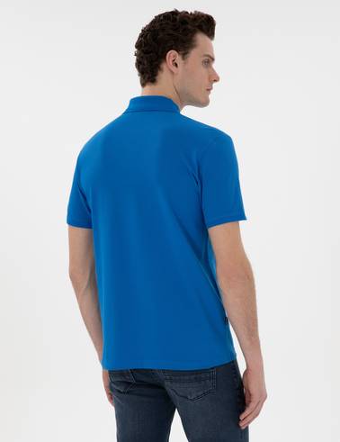 Saks Slim Fit Kıvrılmaz Polo Yaka Basic Tişört