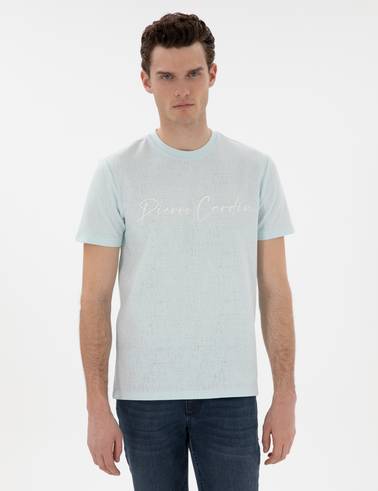 Su Yeşili Slim Fit Tişört