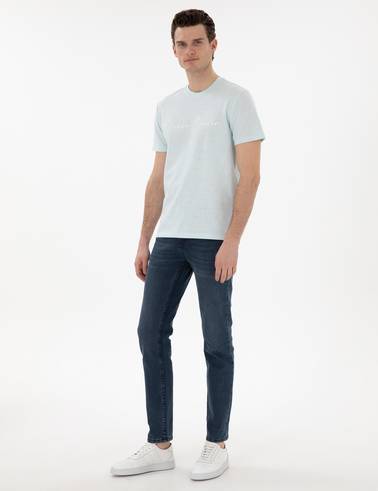 Su Yeşili Slim Fit Tişört