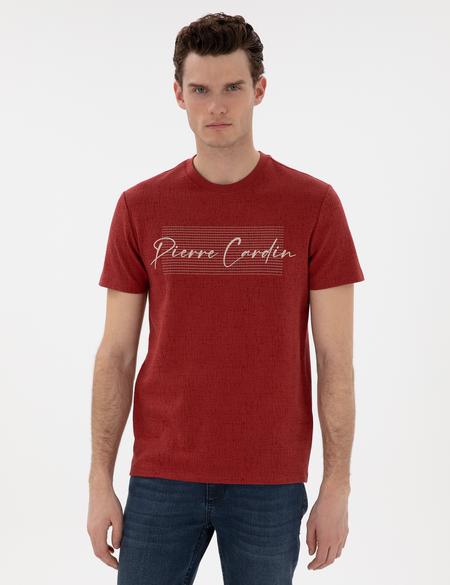 Nar Çiçeği Slim Fit Tişört - 50302567199